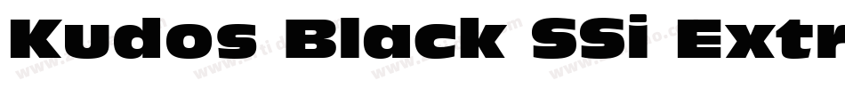 Kudos Black SSi Extra Bold Italic字体转换